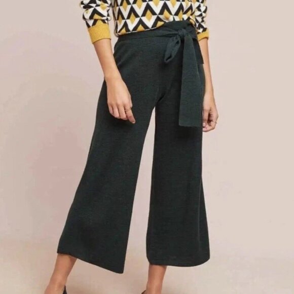 Anthropologie Dark Gray Cropped Pants - Picture 1 of 13